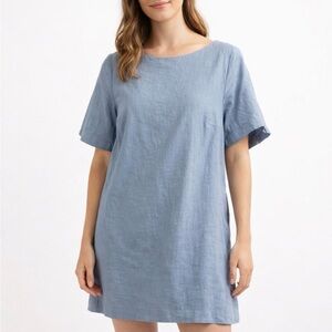 Linen-Blend T-Shirt Dress M